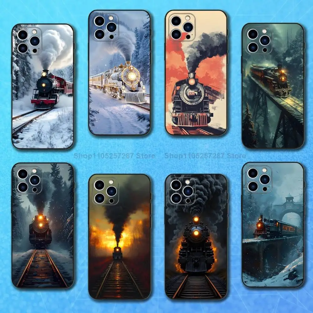 Cool Steam Art Train Case For iPhone 12,14,15,16,11,17,13,X,Mini,SE,XS,Plus,Pro,Max,8,7,XR,Soft Silicone Black
Cool Steam Art Train Case For iPhone 12,14,15,16,11,17,13,X,Mini,SE,XS,Plus,Pro,Max,8,7,XR,Soft Silicone Black