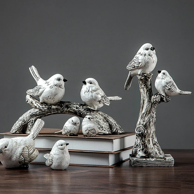 Resin Pastoral Creative Bird Ornament Office Desktop Crafts Retro Living Room Animal Figurines Home Decoration Furnishings
Resin Pastoral Creative Bird Ornament Office Desktop Crafts Retro Living Room Animal Figurines Home Decoration Furnishings