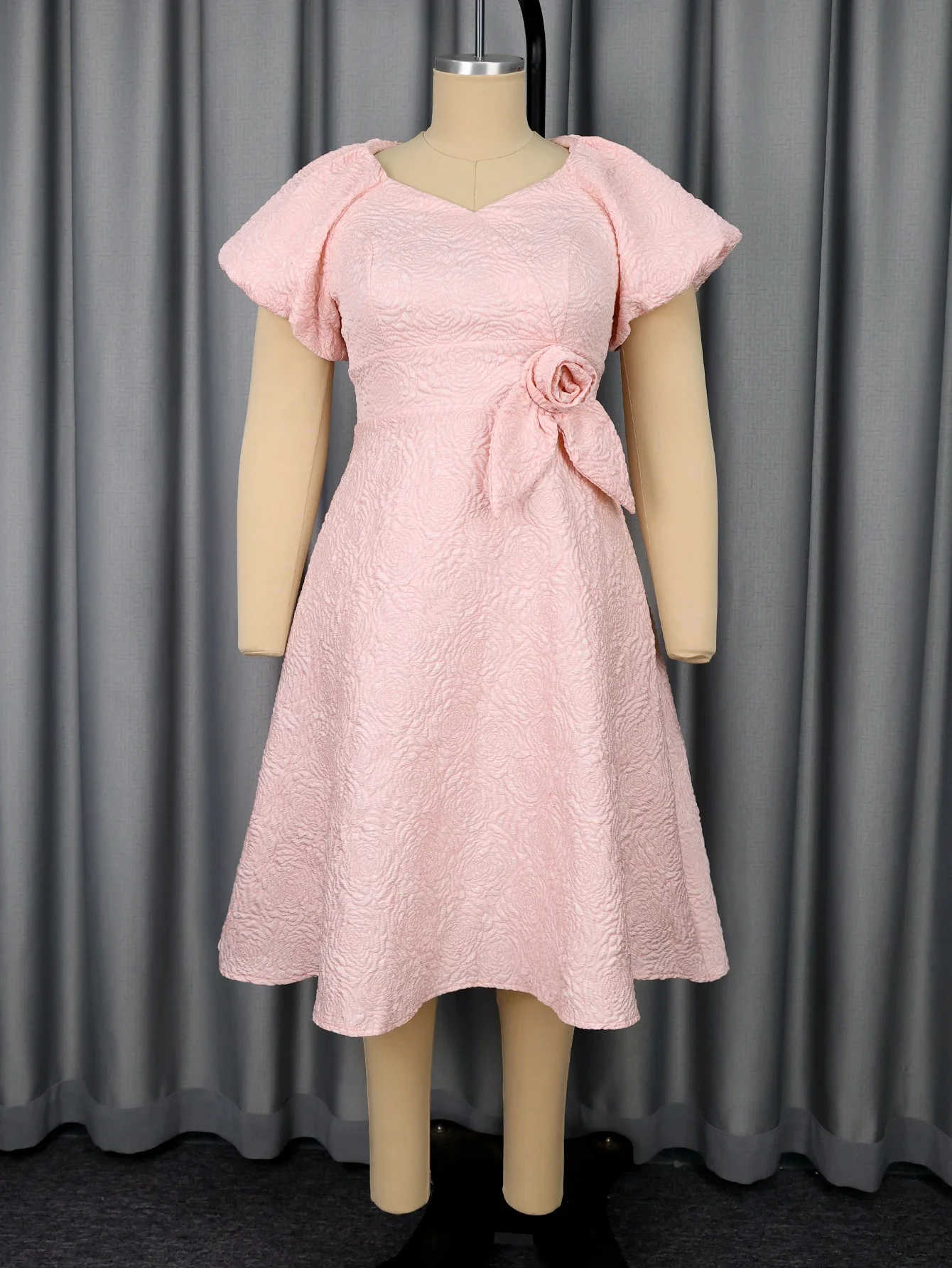 Элегантное розовое жаккардовое платье миди с пышными рукавами A Line 3D Flower Party Bridal Shower Women Wedding Guest Home Coming Party Gown
Элегантное розовое жаккардовое платье миди с пышными рукавами A Line 3D Flower Party Bridal Shower Women Wedding Guest Home Coming Party Gown