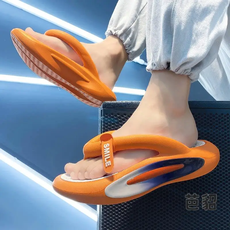 Men's Summer Thong Slippers Anti-Slip Thick Bottom Sports Beach Personalized Toe-Mounted Slippers Trendy Youth EVA Material
Men's Summer Thong Slippers Anti-Slip Thick Bottom Sports Beach Personalized Toe-Mounted Slippers Trendy Youth EVA Material