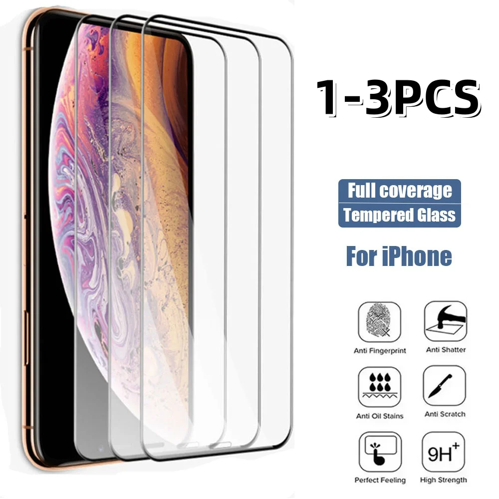 1-3Pcs Tempered Glass for IPhone 17 16 15 14 13 12 11 Pro Max Screen Protector for IPhone 7 8 SE X XS XR Protective Glass Film
1-3Pcs Tempered Glass for IPhone 17 16 15 14 13 12 11 Pro Max Screen Protector for IPhone 7 8 SE X XS XR Protective Glass Film