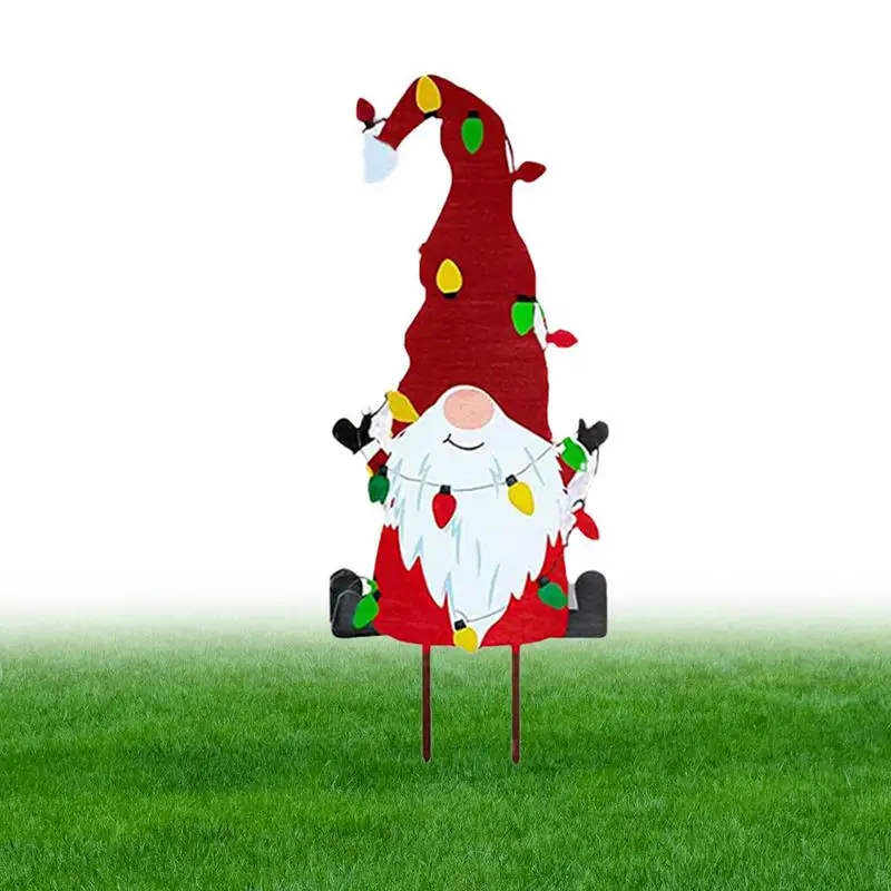 Garden Metal Gnome Stakes Decorative Garden Stakes Waterproof Lovely Weather Resistant Sturdy Christmas Gnomes Garden Stakes
Garden Metal Gnome Stakes Decorative Garden Stakes Waterproof Lovely Weather Resistant Sturdy Christmas Gnomes Garden Stakes