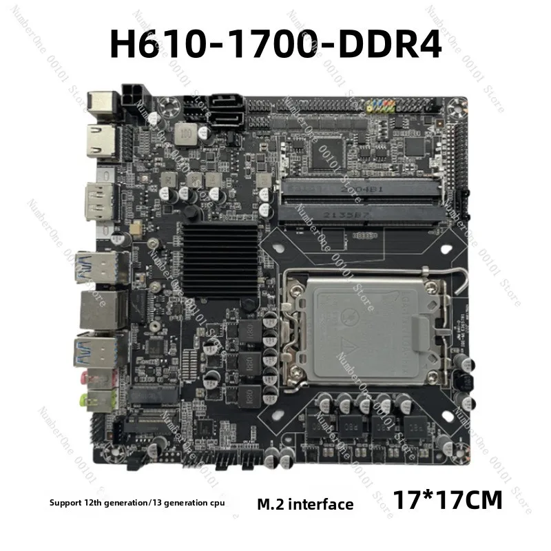Brand New H610 Industrial Control Motherboard 1700 Pin 12th Gen 13th Gen CPU All-in-One Computer ITX Mini Host Motherboard
Brand New H610 Industrial Control Motherboard 1700 Pin 12th Gen 13th Gen CPU All-in-One Computer ITX Mini Host Motherboard