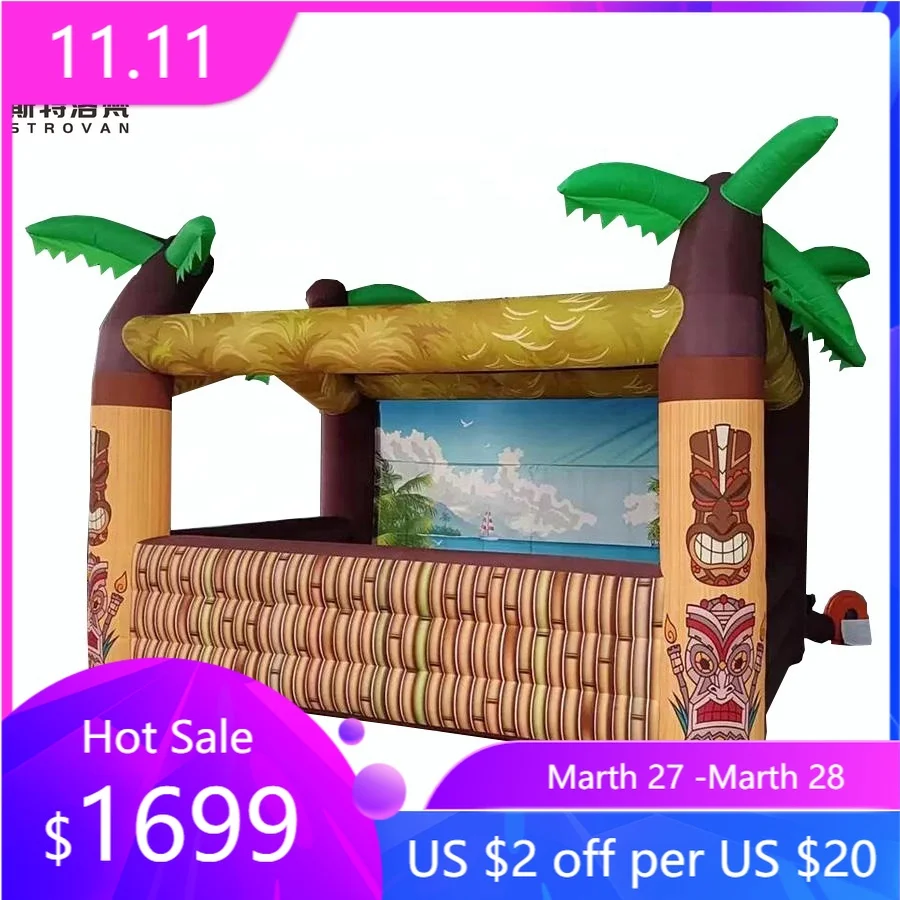 STLF 3mLx2.5mHx3mH Inflatable Pub Tent,Outdoor Portable Inflatable Tiki Bar Booth for Backyard Beach Party Event Serving
STLF 3mLx2.5mHx3mH Inflatable Pub Tent,Outdoor Portable Inflatable Tiki Bar Booth for Backyard Beach Party Event Serving
