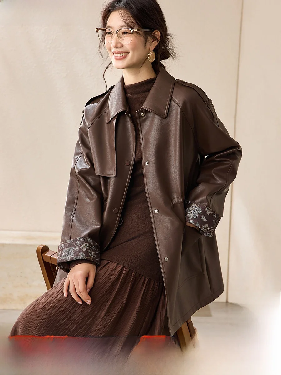 Mehan mei Lightweight Leather Material Windbreaker 205 Autumn Long Splicing Plaid Briti Waist-Cinching Outerwear
Mehan mei Lightweight Leather Material Windbreaker 205 Autumn Long Splicing Plaid Briti Waist-Cinching Outerwear