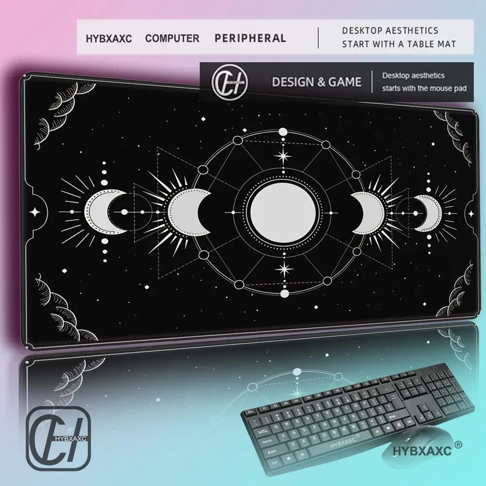 HYBXAXC Moon phases DeskMat, Celestial mousepad, Witchy Black silver white deskmat, Tarot astrology witch aesthetic wrist
HYBXAXC Moon phases DeskMat, Celestial mousepad, Witchy Black silver white deskmat, Tarot astrology witch aesthetic wrist