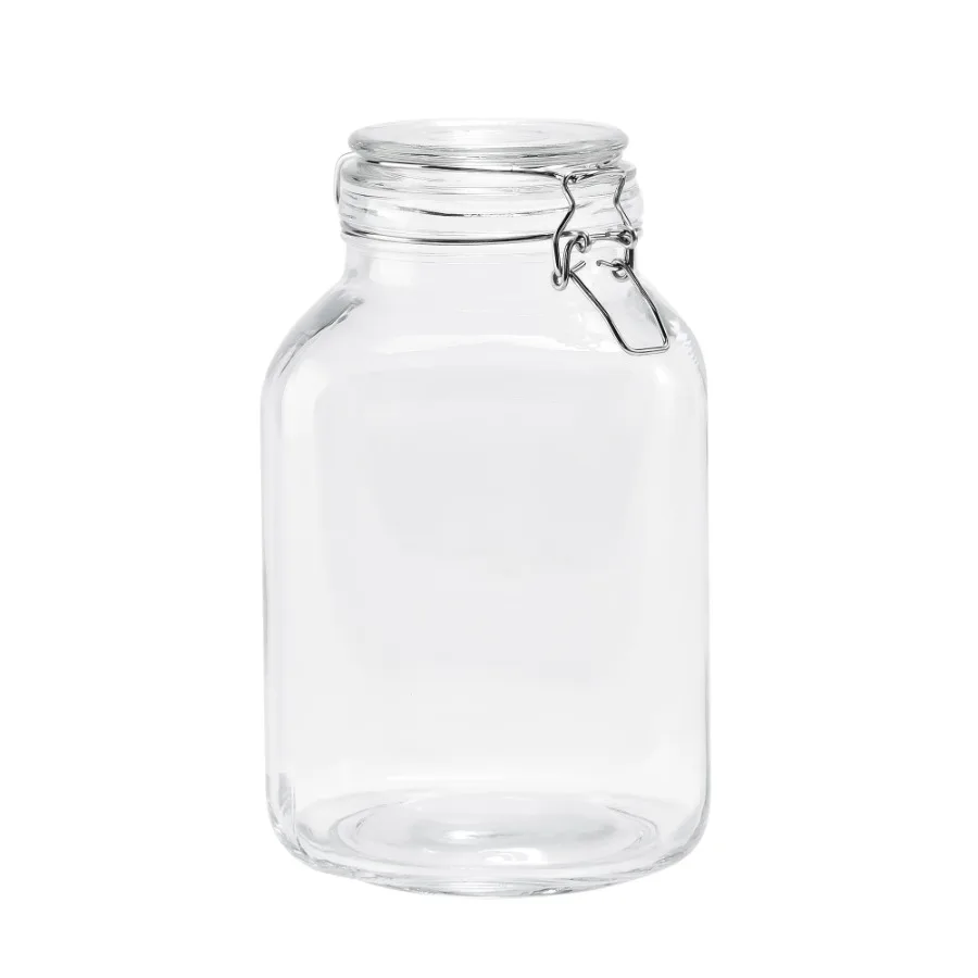 106 oz Clear Glass Airtight Storage Jar with Locking Lid, Large Kitchen Pantry Food Storage Canister for Dry Food, Pasta, Rice
106 oz Clear Glass Airtight Storage Jar with Locking Lid, Large Kitchen Pantry Food Storage Canister for Dry Food, Pasta, Rice