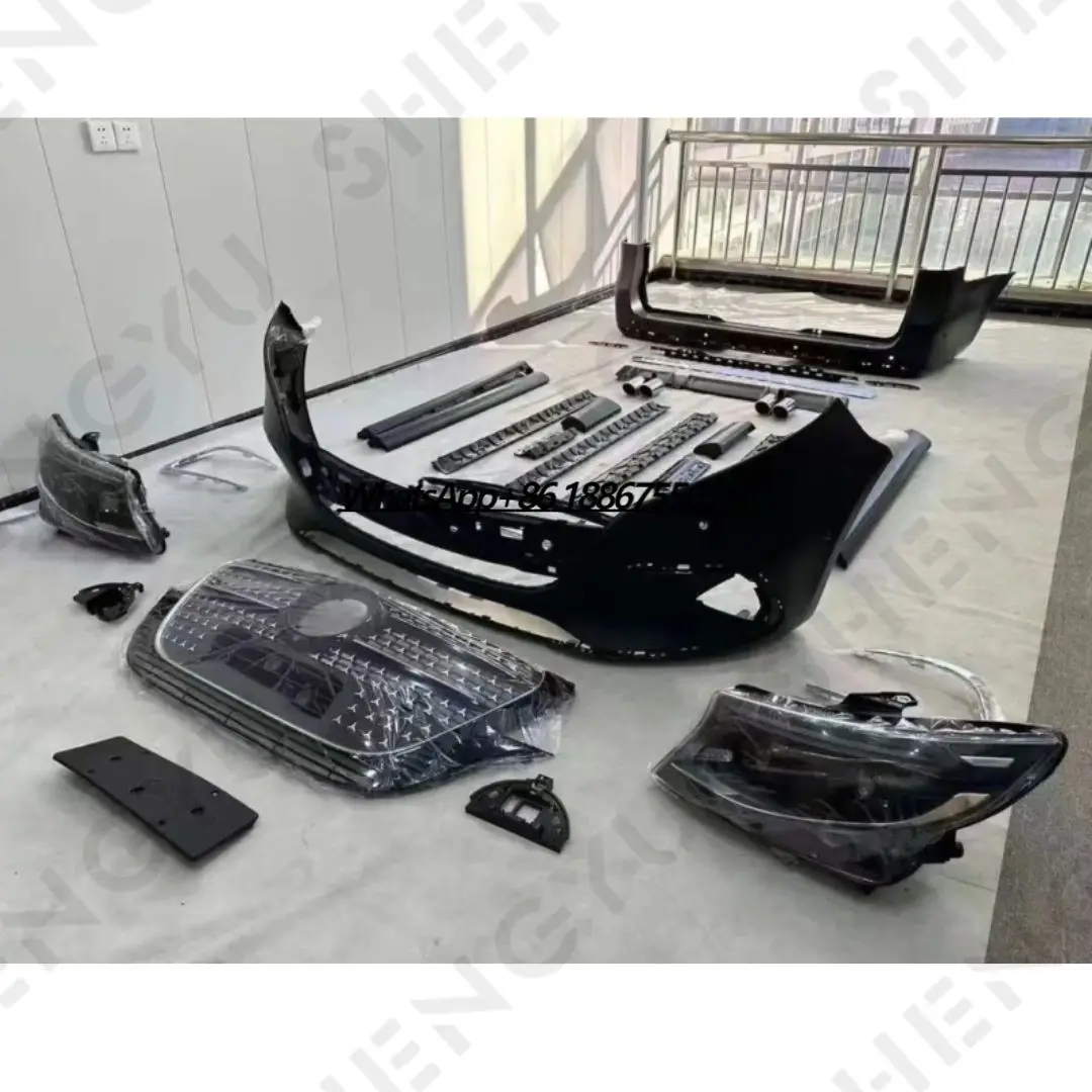 Обновление автомобильных аксессуаров для Benz W447 2019+, модифицированный для W448 автомобильных бамперов, решетка автомобильных ламп
Обновление автомобильных аксессуаров для Benz W447 2019+, модифицированный для W448 автомобильных бамперов, решетка автомобильных ламп