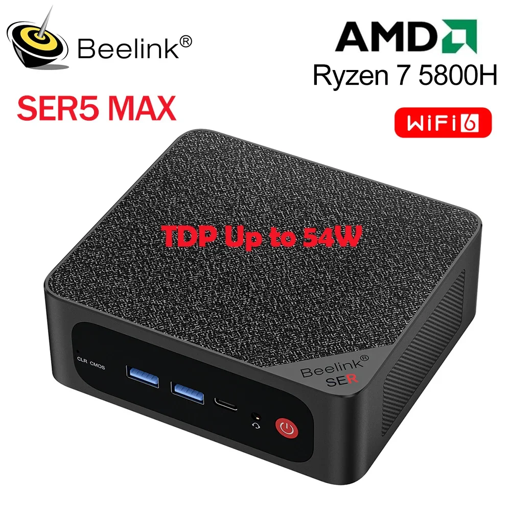 Beelink Mini PC SER5 Max AMD Ryzen7 5800H DDR4 16G 500G NVME SSD 32G 500G SER5 Pro 5850U WiFi6 4K Type-C Gaming Mini Computer
Beelink Mini PC SER5 Max AMD Ryzen7 5800H DDR4 16G 500G NVME SSD 32G 500G SER5 Pro 5850U WiFi6 4K Type-C Gaming Mini Computer