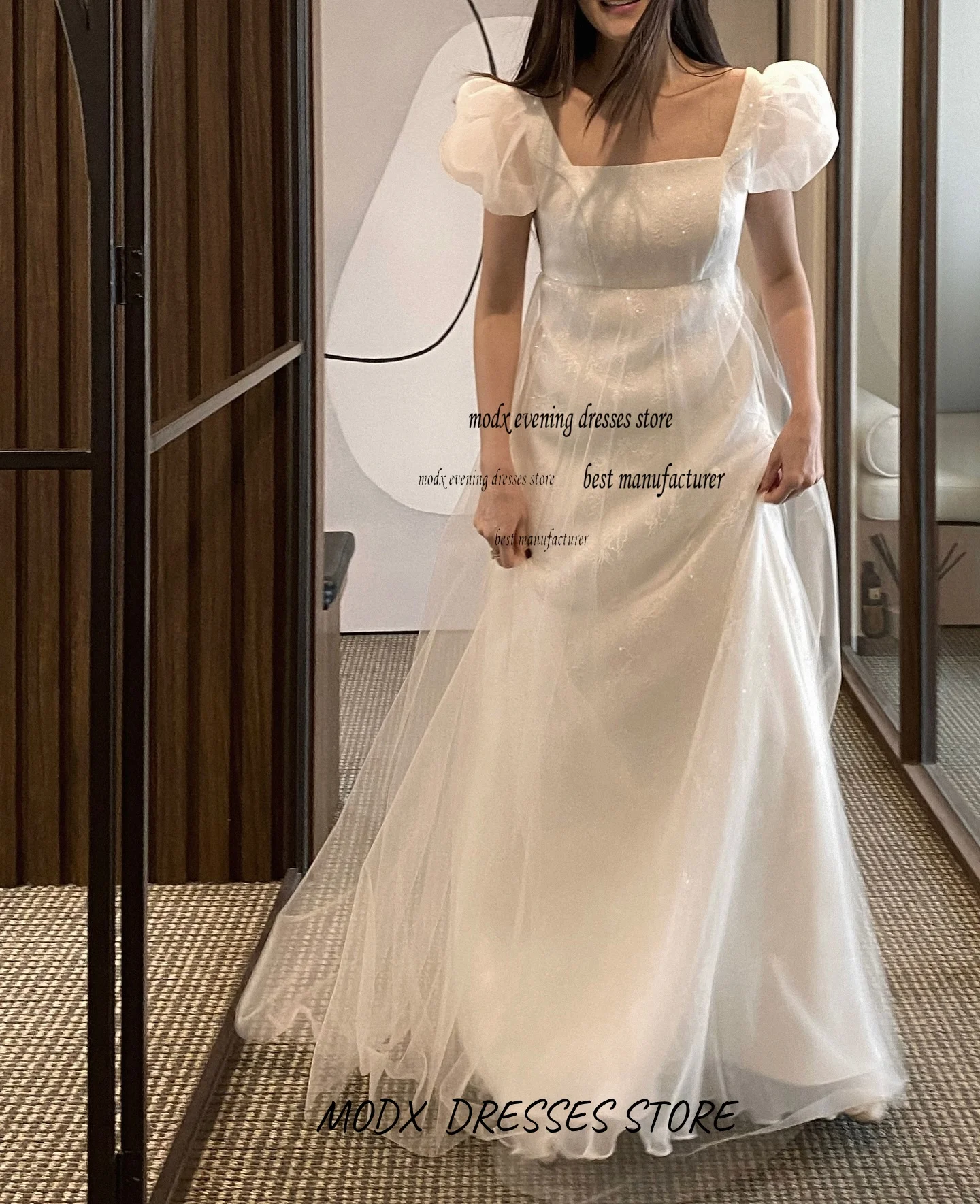 MODX Fairy Long Tulle Wedding Party Dresses A-Line Puff Sleeves For Korean Prom Dresses Photoshoot Wedding Dresses
MODX Fairy Long Tulle Wedding Party Dresses A-Line Puff Sleeves For Korean Prom Dresses Photoshoot Wedding Dresses