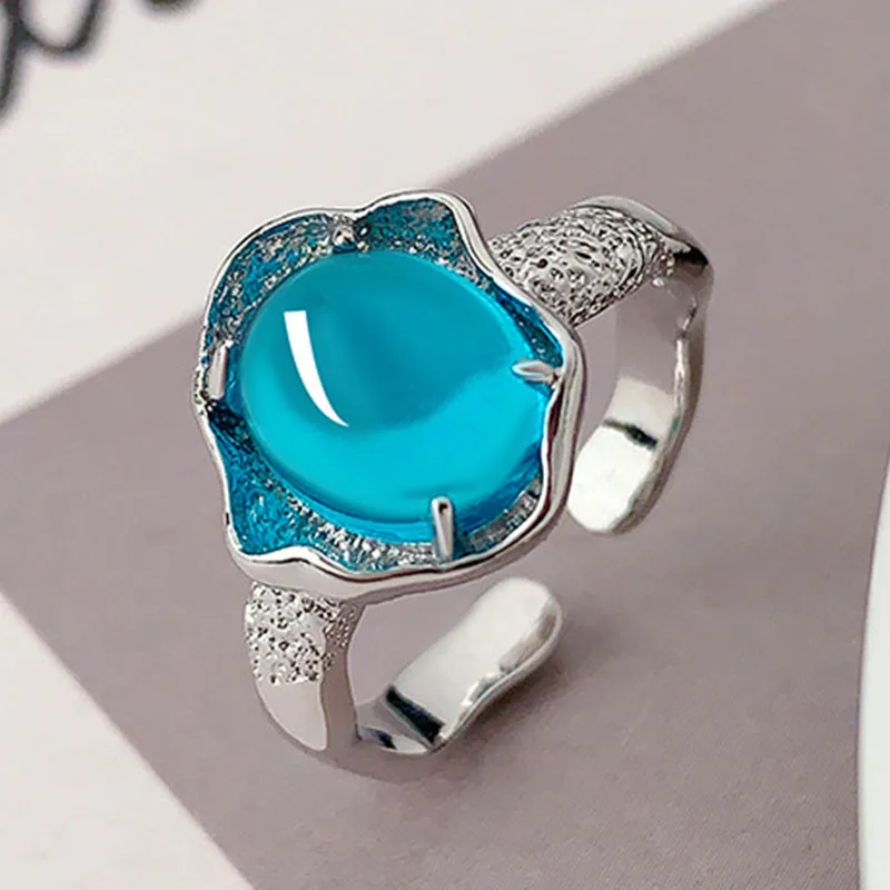 PANJBJ кольцо из стерлингового серебра 925 пробы с синим кристаллом и геометрическим узором для женщин, эллипс, нерегулярная текстура, дизайн ювелирных изделий, подарок, дропшиппинг
PANJBJ кольцо из стерлингового серебра 925 пробы с синим кристаллом и геометрическим узором для женщин, эллипс, нерегулярная текстура, дизайн ювелирных изделий, подарок, дропшиппинг
