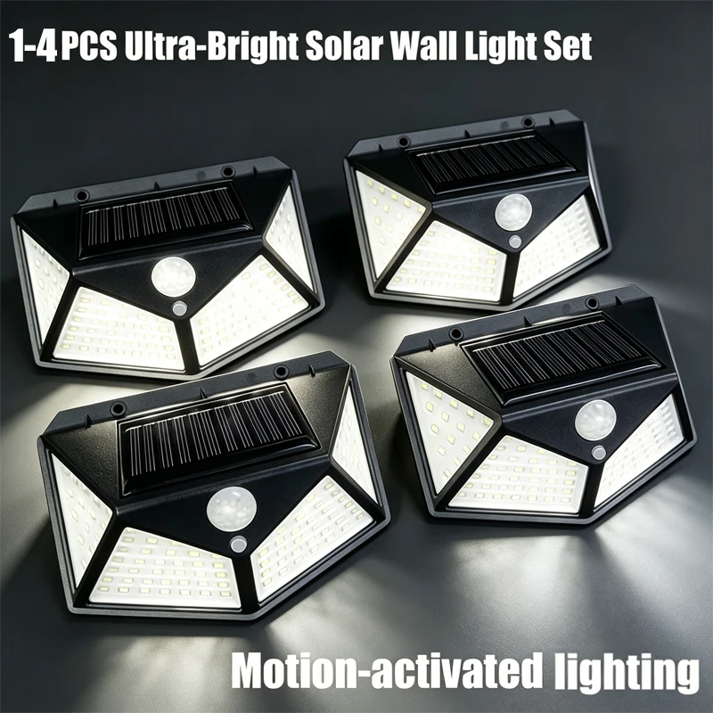 1-4PCS Solar LED Wall Light,100 LED Outdoor Motion Sensor Lights Waterproof Solar Wall Lamp for Garden Fence Yard Pathway Stairs
1-4PCS Solar LED Wall Light,100 LED Outdoor Motion Sensor Lights Waterproof Solar Wall Lamp for Garden Fence Yard Pathway Stairs
