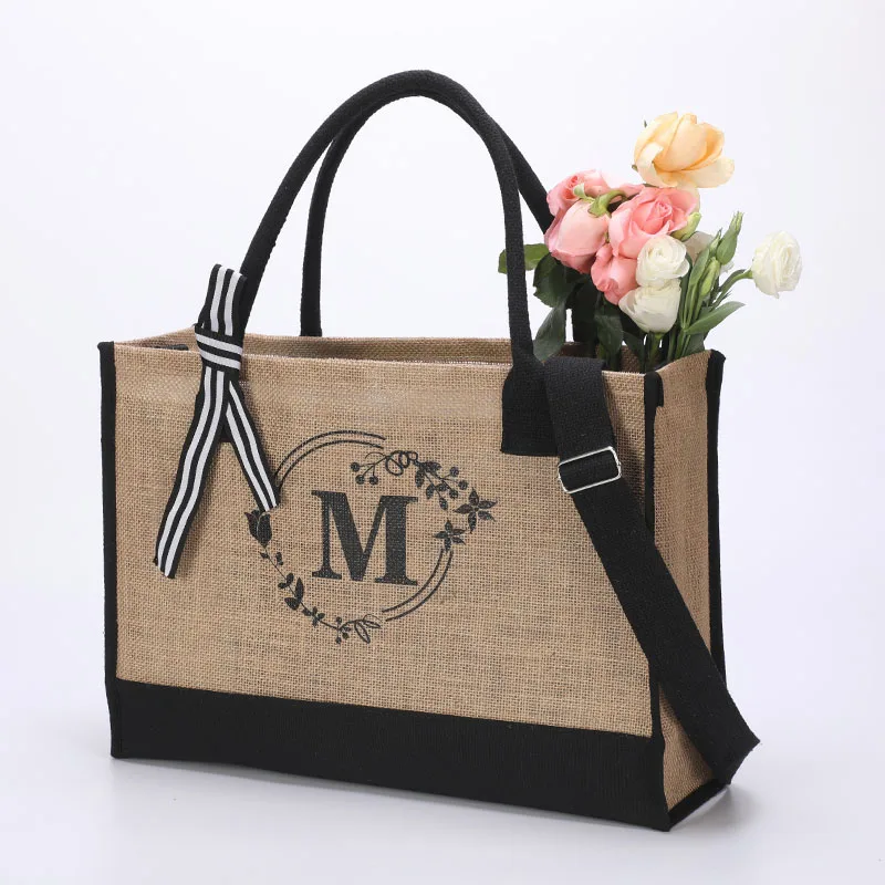 New fashionable single-shoulder crossbody jute bag, large-capacity handbag, casual and versatile
New fashionable single-shoulder crossbody jute bag, large-capacity handbag, casual and versatile