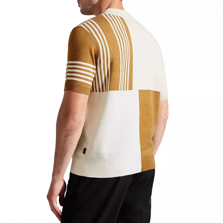Summer New Style European And American Men's T-Shirt Knitted Stitching Polo Shirt Comfortable Breathable Men's Fashion Top
Summer New Style European And American Men's T-Shirt Knitted Stitching Polo Shirt Comfortable Breathable Men's Fashion Top