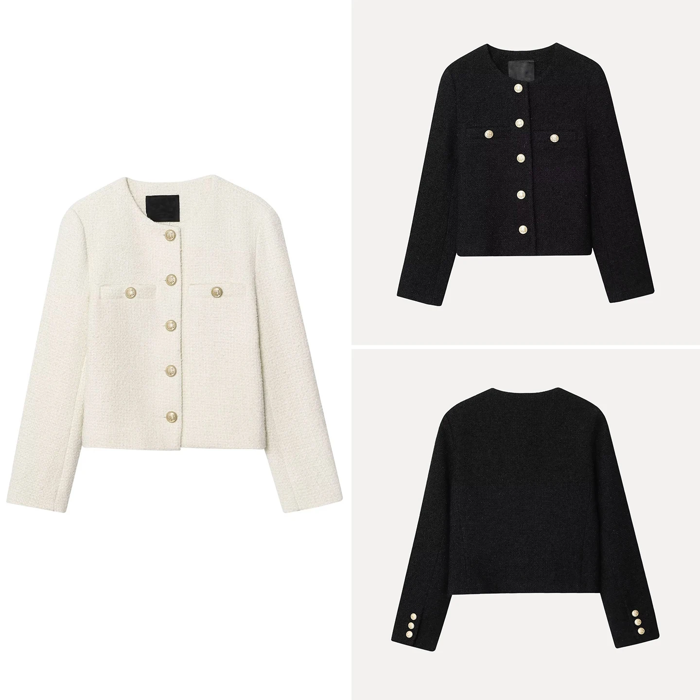 Z 2025 Autumn New Women's Coat Personali Small Fraance Metal Bule Tweed Outerwear Breathable Polyester Fiber 
Z 2025 Autumn New Women's Coat Personali Small Fraance Metal Bule Tweed Outerwear Breathable Polyester Fiber