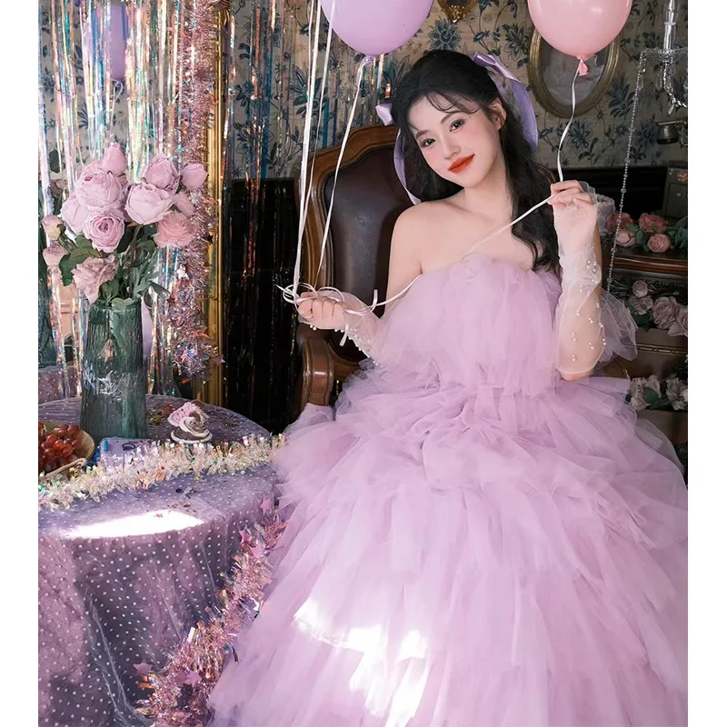 Sweet Strapless Wedding Dresses Exquisite Sleeveless Organza Princess Ball Gowns Ruched Tiered Puffy Vestido De Festa Customized
Sweet Strapless Wedding Dresses Exquisite Sleeveless Organza Princess Ball Gowns Ruched Tiered Puffy Vestido De Festa Customized