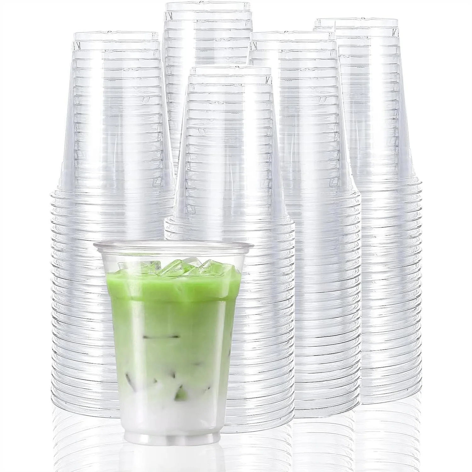 12 oz Disposable Plastic Cups for Cold Drinks, 100 Count Clear Party Cups with Rolled Rim
12 oz Disposable Plastic Cups for Cold Drinks, 100 Count Clear Party Cups with Rolled Rim