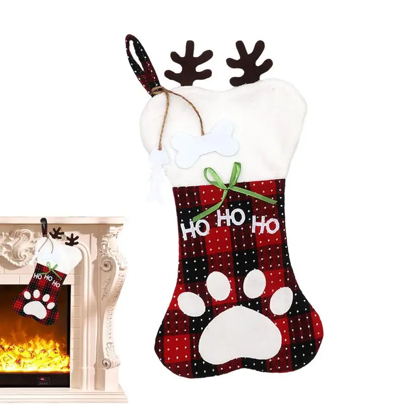 Christmas Stocking Bags New Year's Socks On The Fireplace Dog Bone Shape Fireplace Stockings Large Christmas Stockings With Cat
Christmas Stocking Bags New Year's Socks On The Fireplace Dog Bone Shape Fireplace Stockings Large Christmas Stockings With Cat