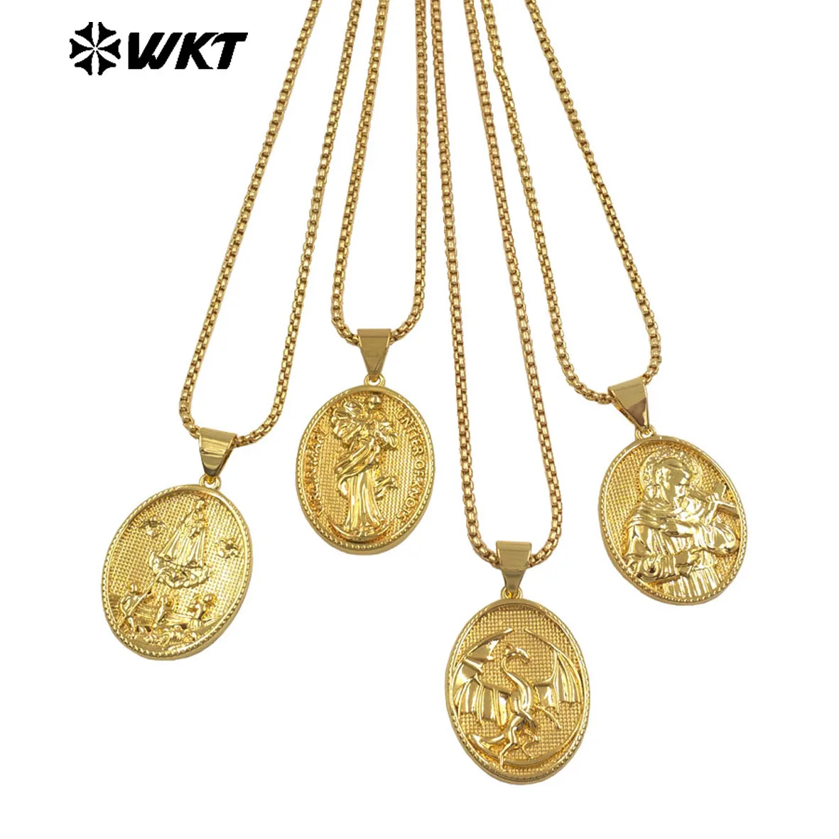 WT-JFN32 Exquisite Women Necklace With Religious Pendant Charms Yellow Brass Gold Plated Fashion Daily Jewelry Accessories
WT-JFN32 Exquisite Women Necklace With Religious Pendant Charms Yellow Brass Gold Plated Fashion Daily Jewelry Accessories