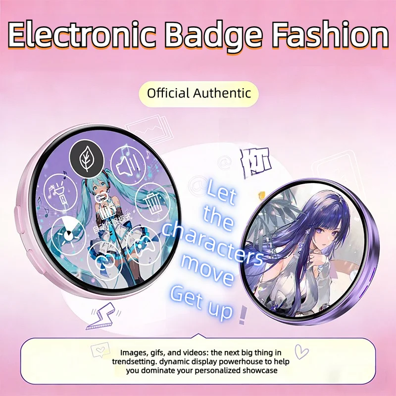 Cyberpunk Anime LED Badge HD Display Digital Photo Frame Electronic Badge DIY Cartoon Merch Gift Cartoon Cosplay Accessories
Cyberpunk Anime LED Badge HD Display Digital Photo Frame Electronic Badge DIY Cartoon Merch Gift Cartoon Cosplay Accessories