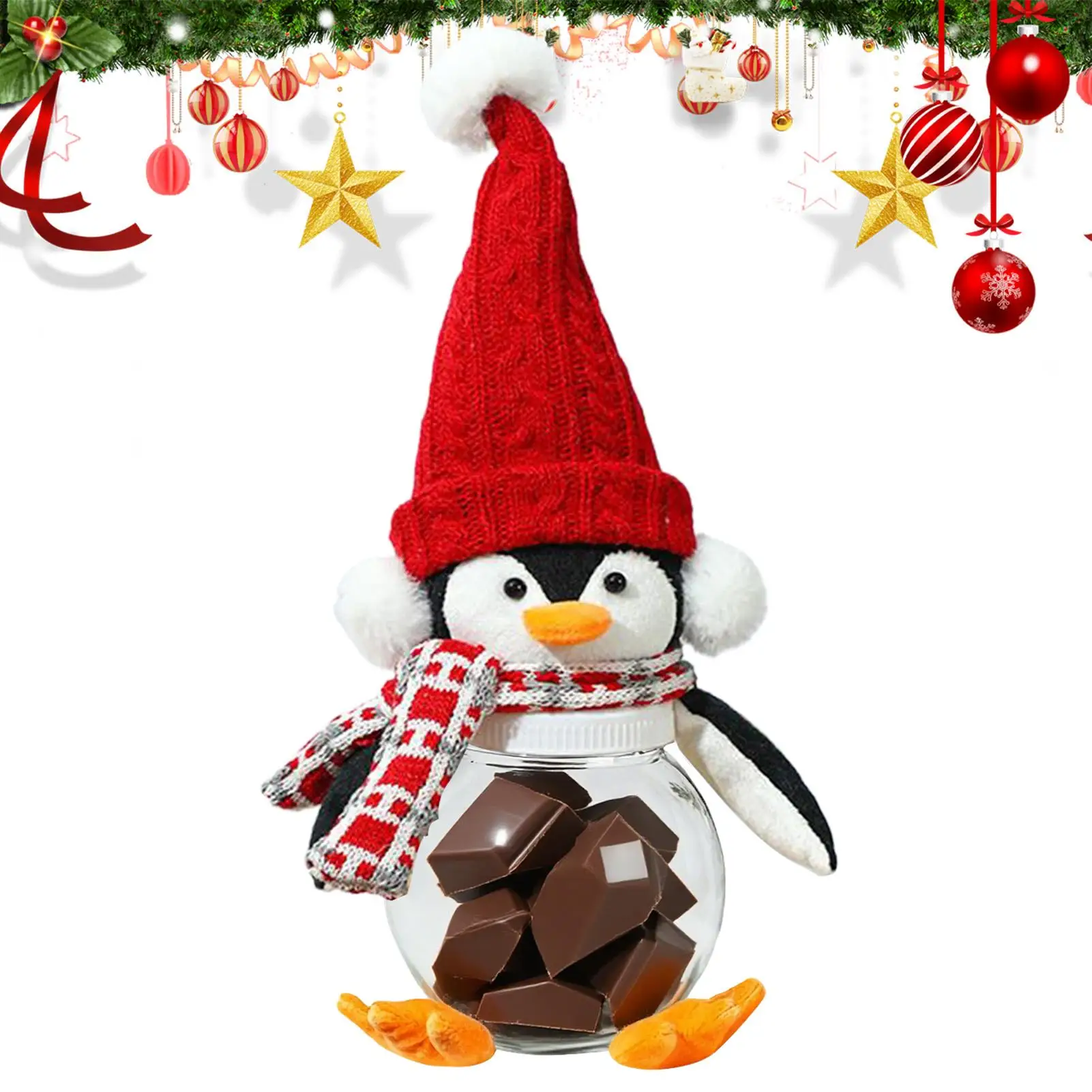 Рождественская банка конфет, баночки для хранения пингвина, рождественский праздничный контейнер для кухонной стойки, сухофрукты, пекарни, домовщики
Рождественская банка конфет, баночки для хранения пингвина, рождественский праздничный контейнер для кухонной стойки, сухофрукты, пекарни, домовщики