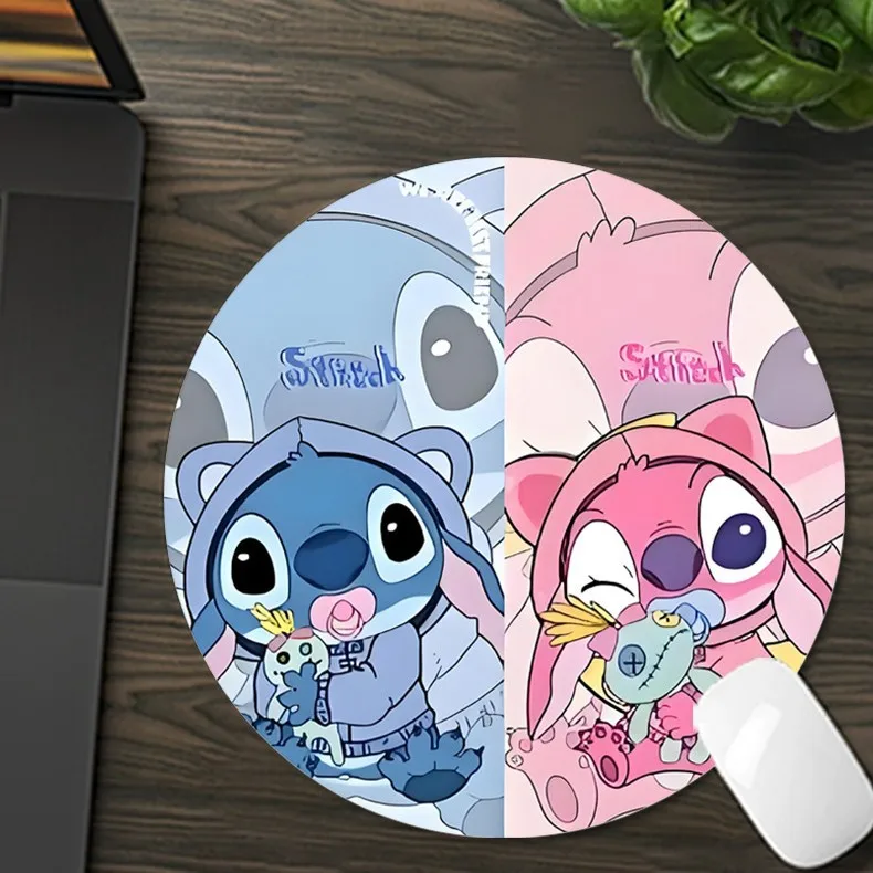 Круглый коврик для мыши Disney Lilo Stitch Angel Couple с нескользящей резиновой основой, милый дизайн
Круглый коврик для мыши Disney Lilo Stitch Angel Couple с нескользящей резиновой основой, милый дизайн