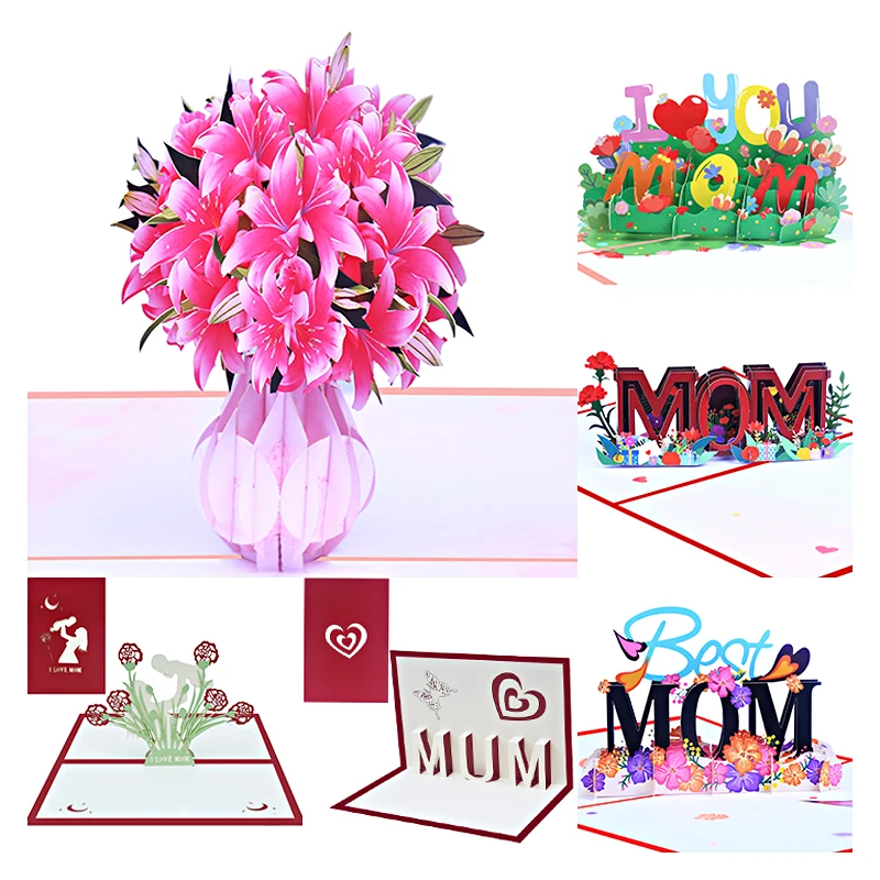 3D Lily Greeting Card for Mother's Day, Carnation, Rose, Bouquet, Invitation, Wife Anniversary, Birthday, Gift, Thank You Card
3D Lily Greeting Card for Mother's Day, Carnation, Rose, Bouquet, Invitation, Wife Anniversary, Birthday, Gift, Thank You Card