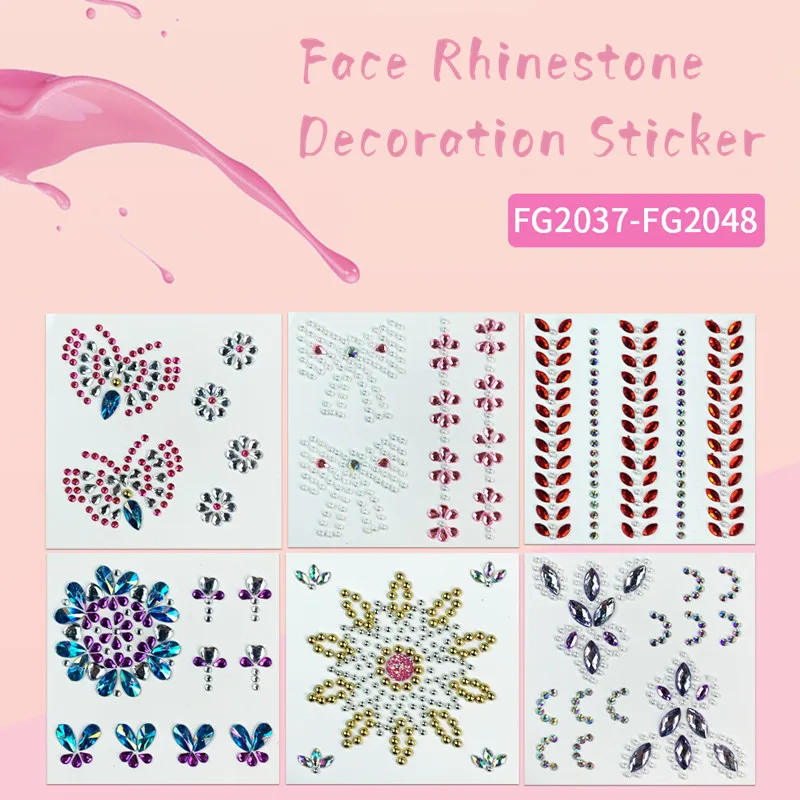1pc Face Rhinestone Decoration Sticker Disposable Face Makeup Acrylic Sticker Diamond Crystal Tear Eye Stage Performance Sticker
1pc Face Rhinestone Decoration Sticker Disposable Face Makeup Acrylic Sticker Diamond Crystal Tear Eye Stage Performance Sticker