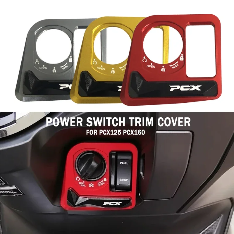 For HONDA PCX125 PCX160 2021-2024 Accessories CNC Ignition Switch Cover CNC Electric Door Lock Button Cover Protector pcx 160
For HONDA PCX125 PCX160 2021-2024 Accessories CNC Ignition Switch Cover CNC Electric Door Lock Button Cover Protector pcx 160