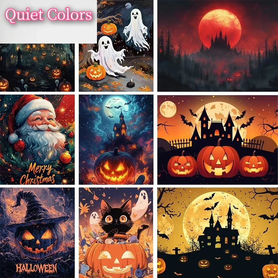DIY Digital Oil Painting Halloween Christmas Oil Painting Kit Digital Coloring Oil Painting Decorative Painting--frameless
DIY Digital Oil Painting Halloween Christmas Oil Painting Kit Digital Coloring Oil Painting Decorative Painting--frameless