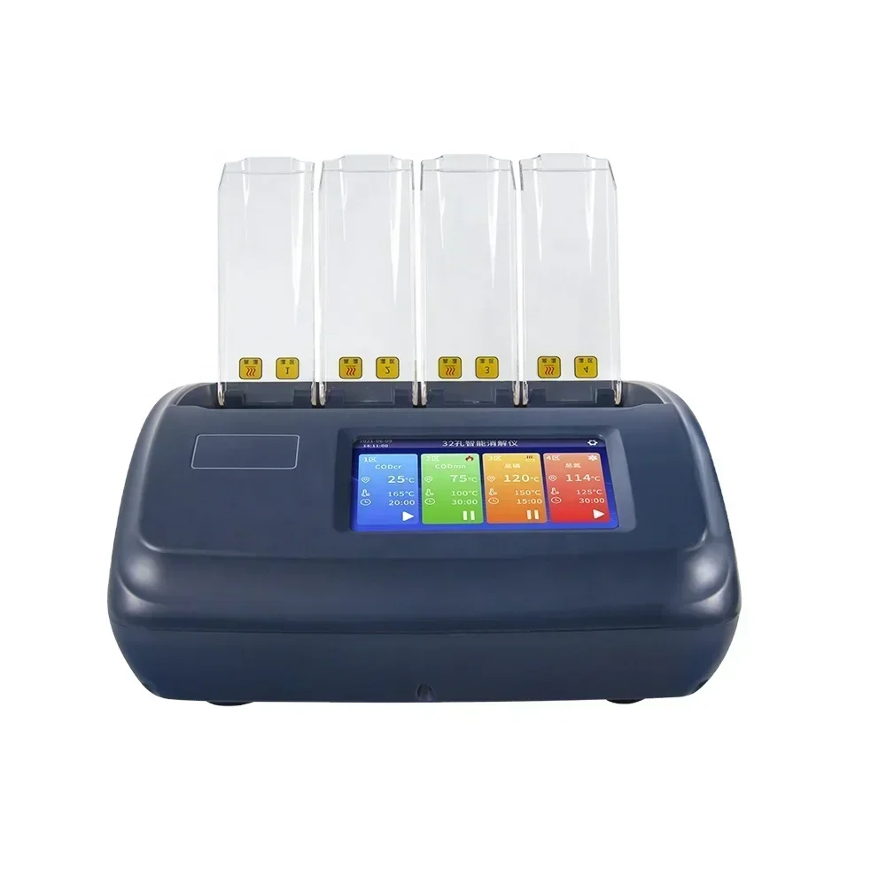 Интеллектуальный реактор для проб воды Настольный аккумулятор для тестирования COD Digest 32-флаконы Термостатический реактор COD
Интеллектуальный реактор для проб воды Настольный аккумулятор для тестирования COD Digest 32-флаконы Термостатический реактор COD