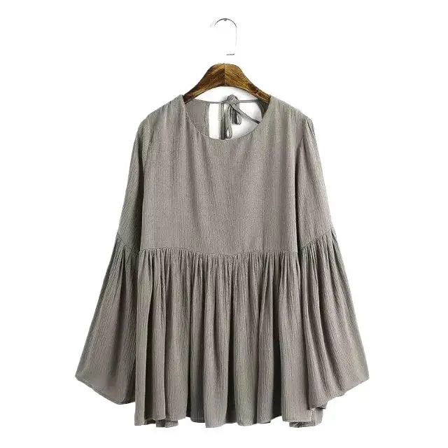 Лето-Осенние женские хлопковые льняные рубашки с длинными рукавами, льняная блузка с расклешенными рукавами, сексуальные блузки с глубоким V-образным вырезом
Лето-Осенние женские хлопковые льняные рубашки с длинными рукавами, льняная блузка с расклешенными рукавами, сексуальные блузки с глубоким V-образным вырезом