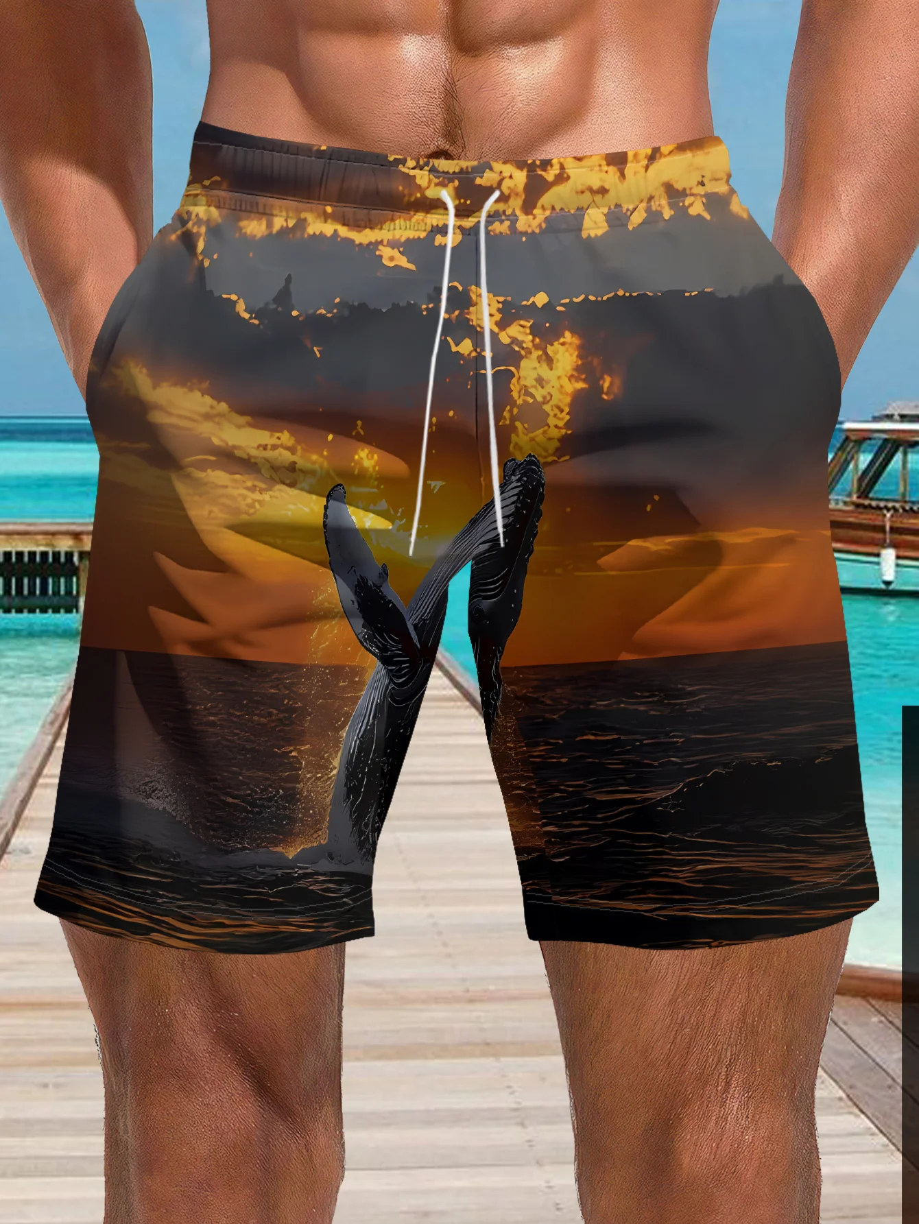 Mens Green Water Ripple Daisy Print Quick Dry Drawstring Waist Beach Shorts Swim Trunks
Mens Green Water Ripple Daisy Print Quick Dry Drawstring Waist Beach Shorts Swim Trunks