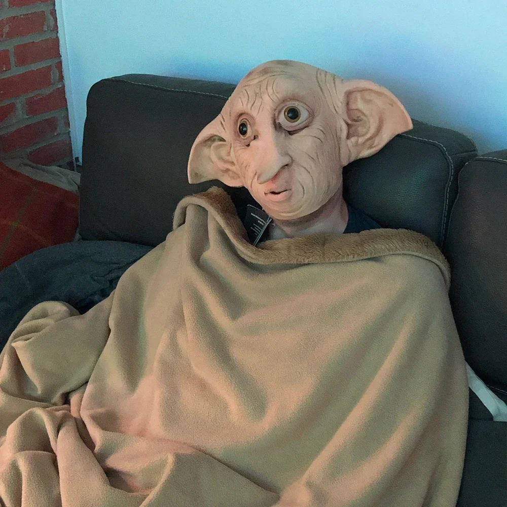Dobby masque maison-elfe Cosplay accessoires de déguisement Halloween carnaval déguisement fête Dobby couvre-tête Meng rester
Dobby masque maison-elfe Cosplay accessoires de déguisement Halloween carnaval déguisement fête Dobby couvre-tête Meng rester