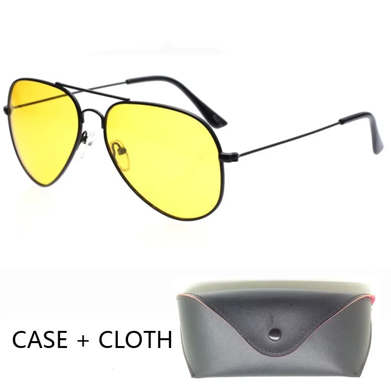 Pilot Night Vision Sunglasses Men Women Goggles Glasses UV400 Alloy Sun Glasses for women men Driver Night Driving with case
Pilot Night Vision Sunglasses Men Women Goggles Glasses UV400 Alloy Sun Glasses for women men Driver Night Driving with case