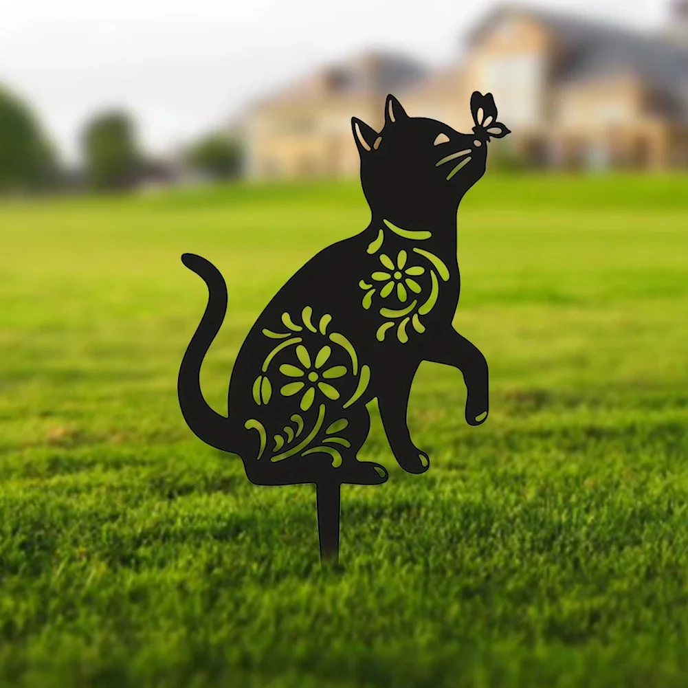 2Pcs Metal Garden Stakes Decorative Stakes Black Cat Kitten Yard Art Decorative Sculptures Outdoor Backyard Lawn Ornament
2Pcs Metal Garden Stakes Decorative Stakes Black Cat Kitten Yard Art Decorative Sculptures Outdoor Backyard Lawn Ornament