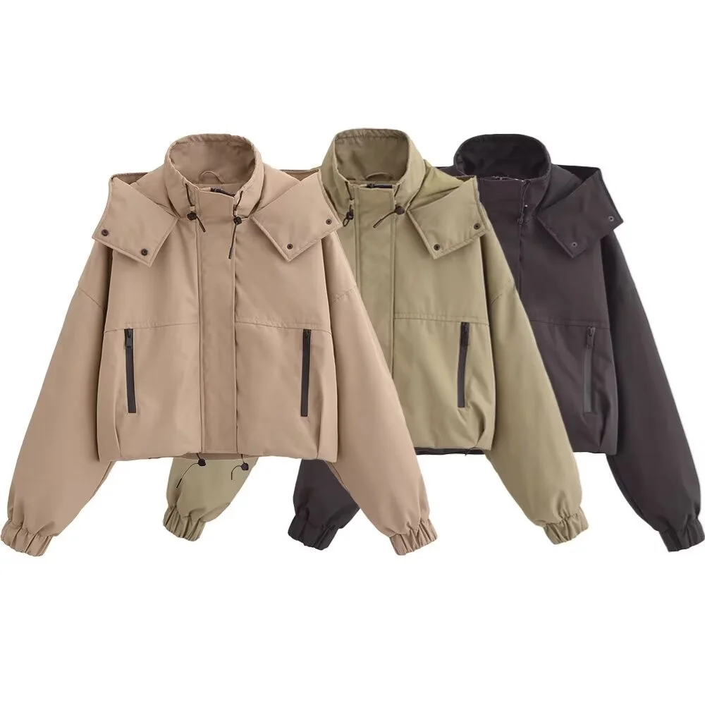 Autumn/Winter New Product Casual Women's Wear Stand up Collar Hooded Long Sleeve Short Jacket Cotton Jacket
Autumn/Winter New Product Casual Women's Wear Stand up Collar Hooded Long Sleeve Short Jacket Cotton Jacket