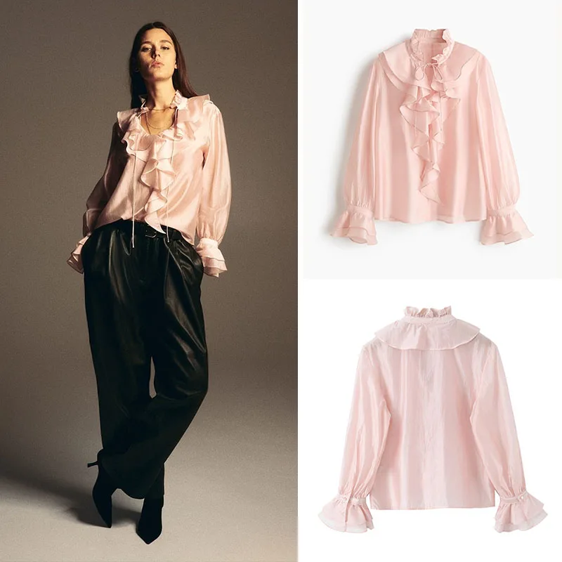 Spring New Arrival Elegant Long Sleeve Women's Top with Lace Trim Fashionable And Refined Ideal for Ages 18 to 25
Spring New Arrival Elegant Long Sleeve Women's Top with Lace Trim Fashionable And Refined Ideal for Ages 18 to 25