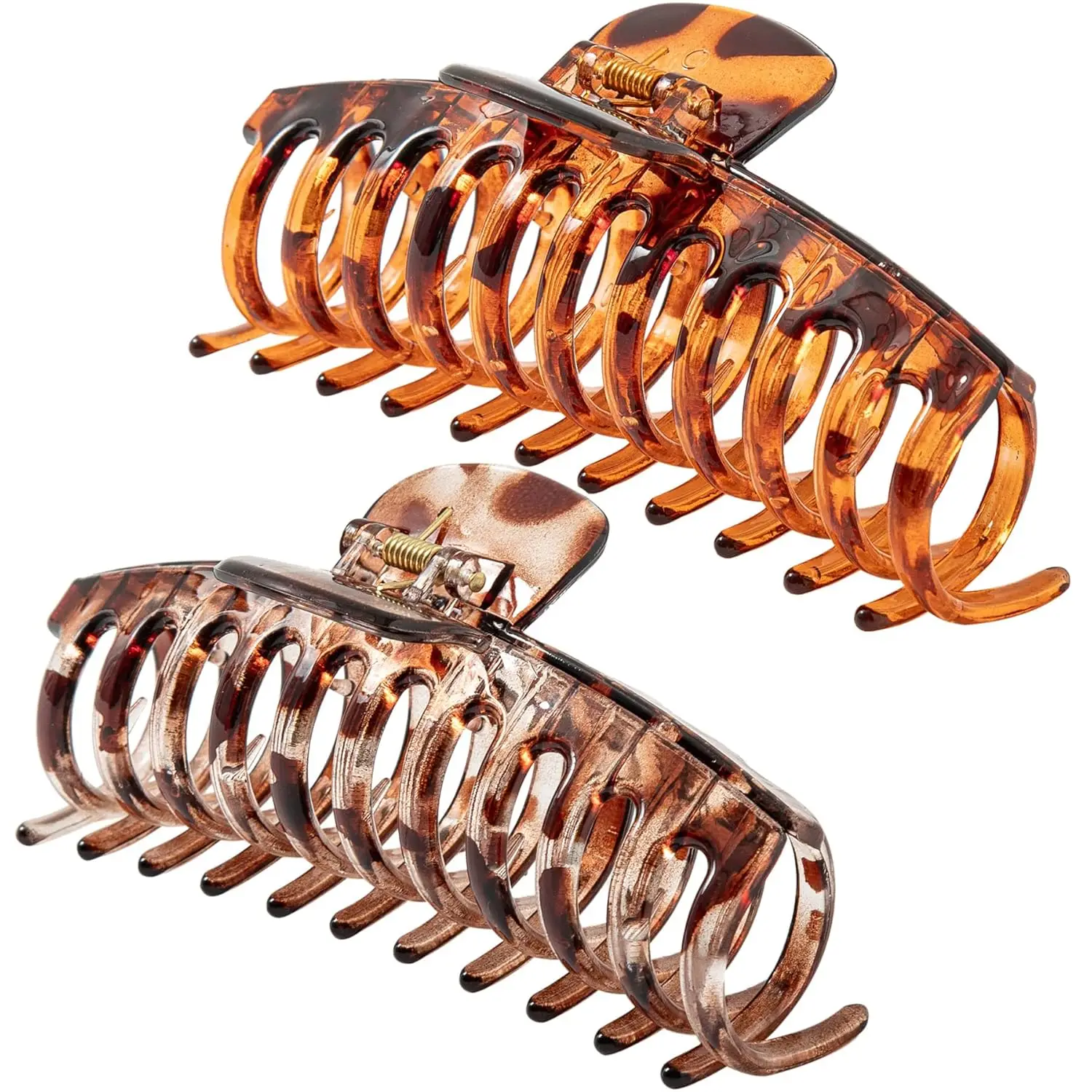 Extra Large 5.5" Hair Clips for Thick Hair, 2-Pack Claw Clips Set, Light & Coffee Leopard
Extra Large 5.5" Hair Clips for Thick Hair, 2-Pack Claw Clips Set, Light & Coffee Leopard