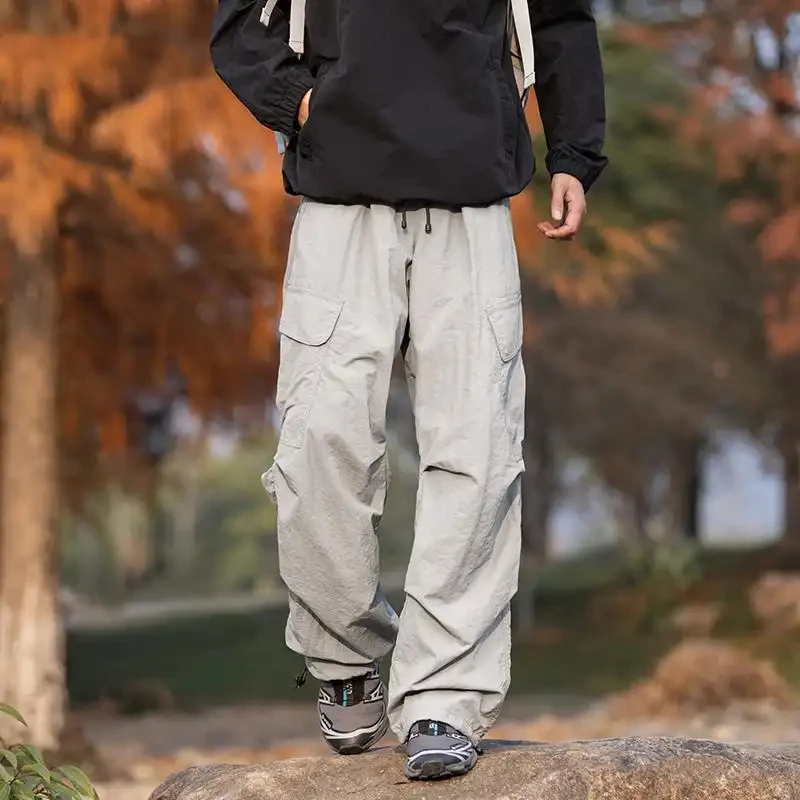Vintage American Parachute Cargo Pants 2026 for Men and Women, Loose Fit, Wide Leg, Straight Cut, Casual Pants with a Layered Lo
Vintage American Parachute Cargo Pants 2026 for Men and Women, Loose Fit, Wide Leg, Straight Cut, Casual Pants with a Layered Lo