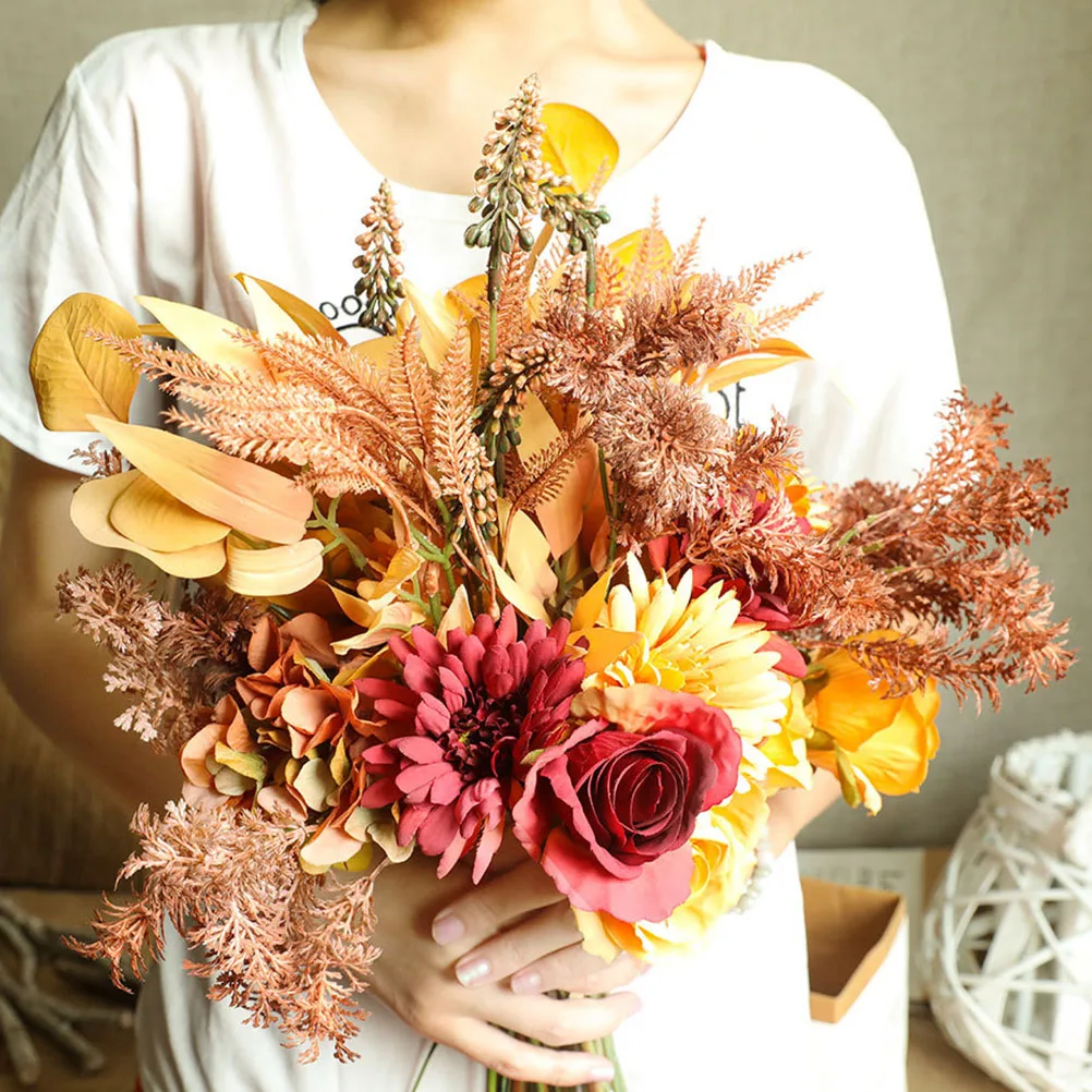 Artificial Autumn Bouquet Fake Flower Simulation Plant Thanksgiving Day Decorative Fake Bouquet Home Decor Party Decor 
Artificial Autumn Bouquet Fake Flower Simulation Plant Thanksgiving Day Decorative Fake Bouquet Home Decor Party Decor