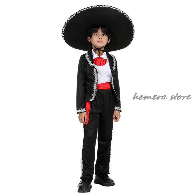 Holiday Party Mexican Clothing Boys Halloween Cosplay Costume Stage Children's Holiday Costumes Masquerade Suit
Holiday Party Mexican Clothing Boys Halloween Cosplay Costume Stage Children's Holiday Costumes Masquerade Suit
