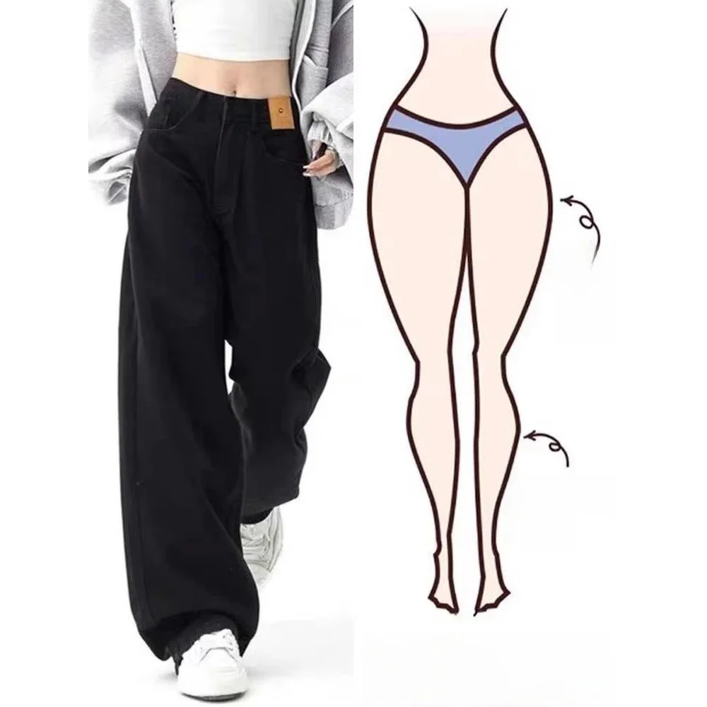 American Retro Bla Straight Leg Jeans Womens Early Autumn Resistant to Deformation Neutral Dstring Closure Casual Sle
American Retro Bla Straight Leg Jeans Womens Early Autumn Resistant to Deformation Neutral Dstring Closure Casual Sle