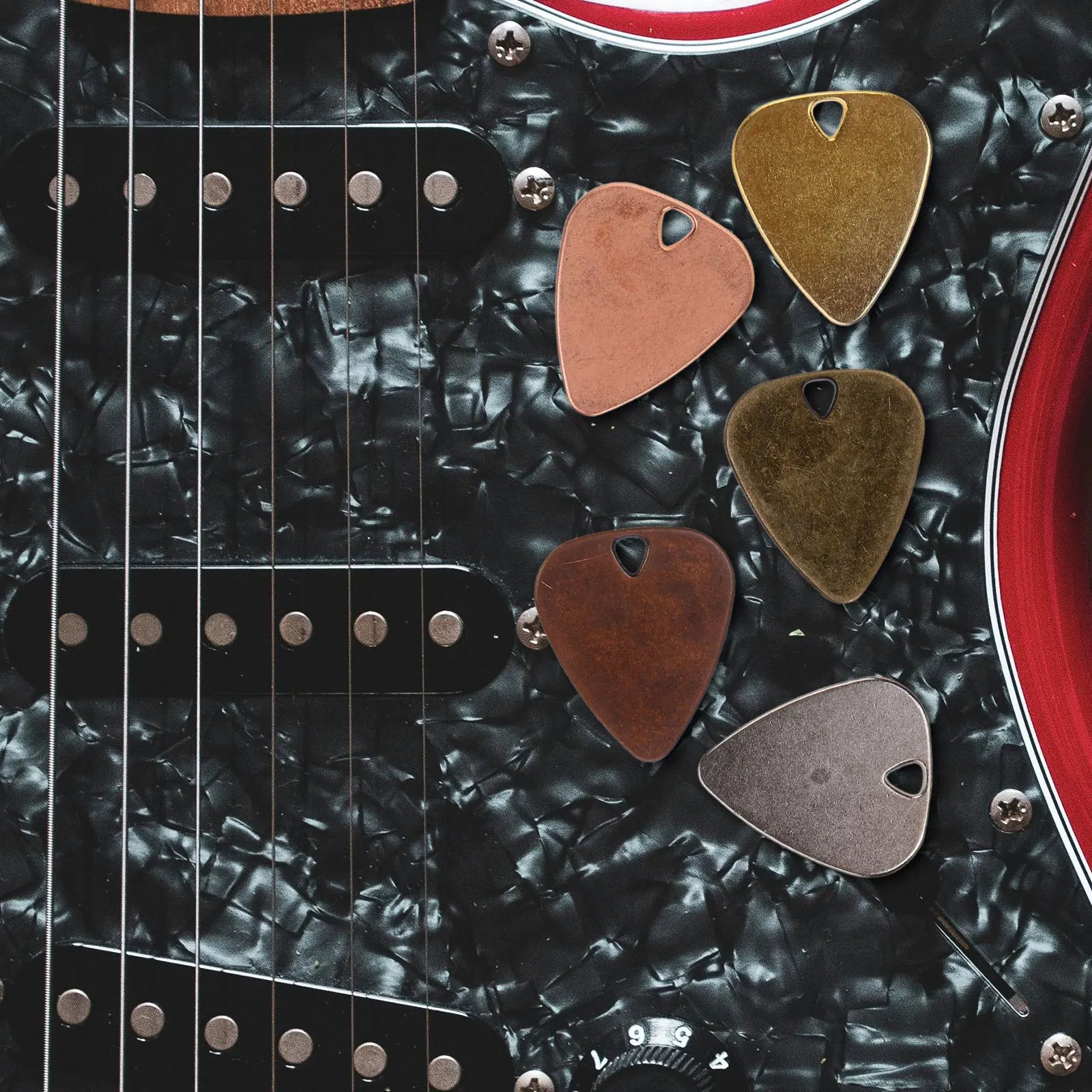 10 Pcs Guitar Plectrum Metal Pick Necklace Electric Accessories Pendant Zinc Alloy
10 Pcs Guitar Plectrum Metal Pick Necklace Electric Accessories Pendant Zinc Alloy