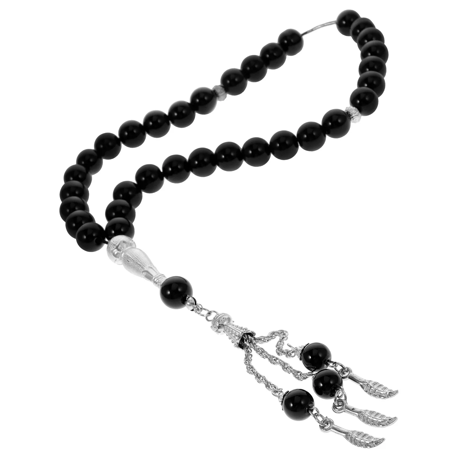 Beads Rosary Muslim Ornament Prayer Chain Jewelry Accessories Black Agate Man High Quality Durable Smooth Reflect Light Wedding
Beads Rosary Muslim Ornament Prayer Chain Jewelry Accessories Black Agate Man High Quality Durable Smooth Reflect Light Wedding