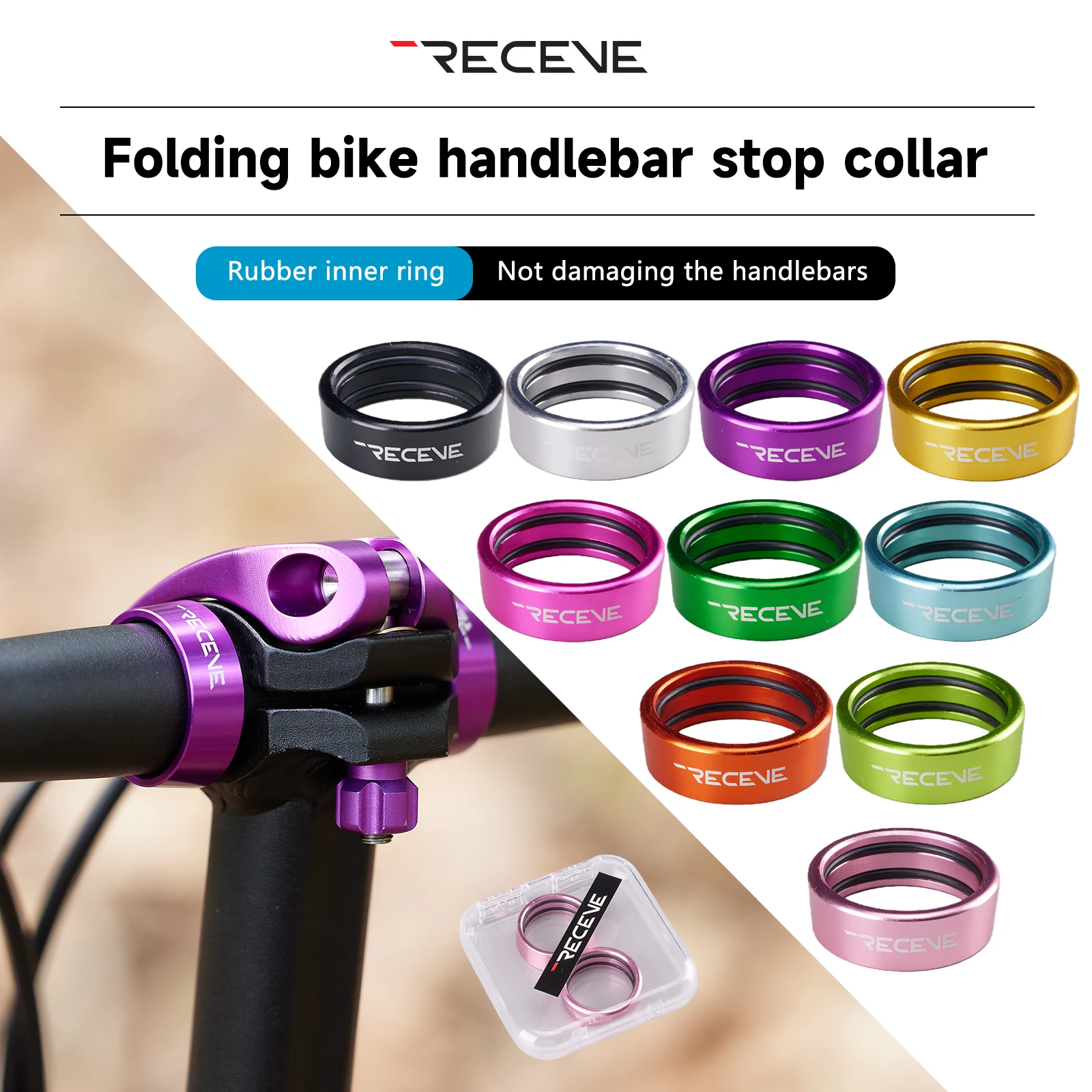 RECEVE Folding Bike Straight Handle Bar Fixed Cover 2Psc 25.4MM Handlebar Spacing-rings Aluminum Alloy Stop Collar Space Ring
RECEVE Folding Bike Straight Handle Bar Fixed Cover 2Psc 25.4MM Handlebar Spacing-rings Aluminum Alloy Stop Collar Space Ring