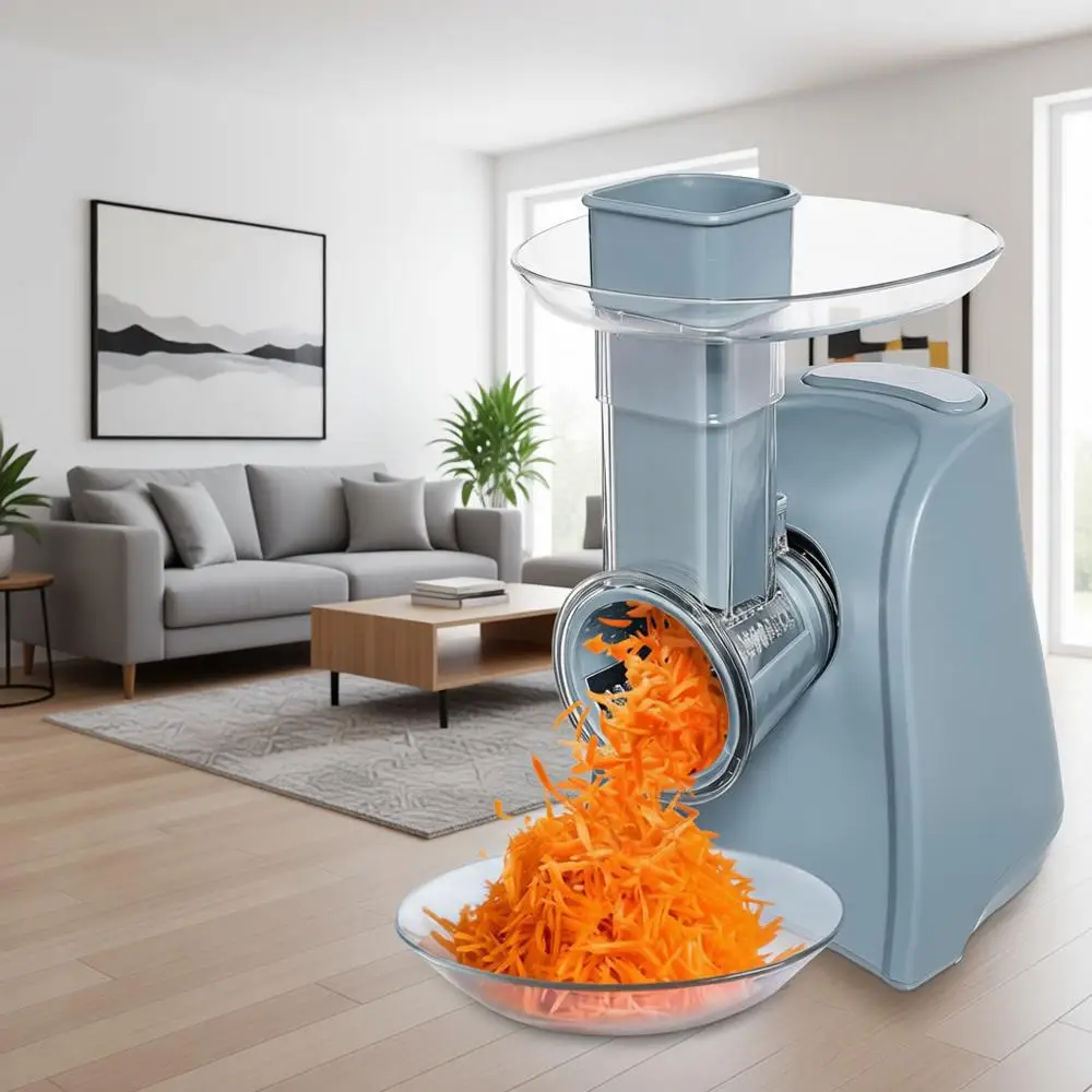 Электрическая овощерезка 5-в-1, 150 Вт, для обработки древесины, измельчитель пармезана, тёрка для мелкого и крупного помола, тёрка для картофеля, компактный дизайн
Электрическая овощерезка 5-в-1, 150 Вт, для обработки древесины, измельчитель пармезана, тёрка для мелкого и крупного помола, тёрка для картофеля, компактный дизайн