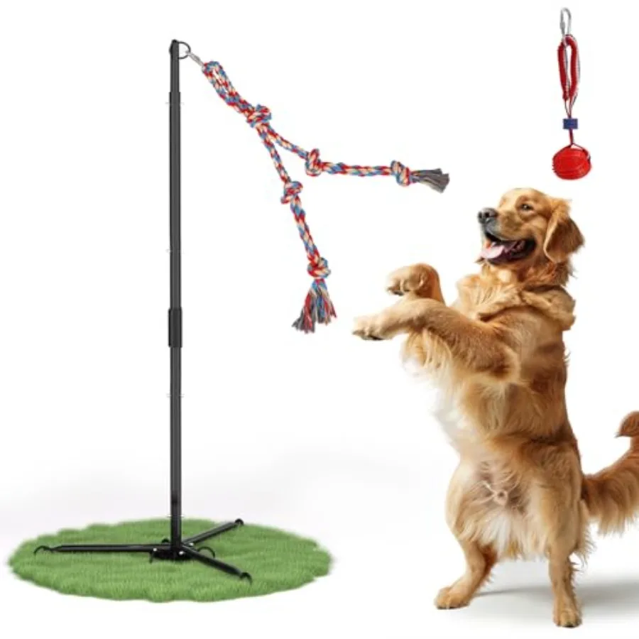 Outdoor Tug of War Dog Toy Tether Interactive Dog Tug Toy Backyard Heavy-Duty Dog Solo Play Exercise Toy for Large Medium Dogs
Outdoor Tug of War Dog Toy Tether Interactive Dog Tug Toy Backyard Heavy-Duty Dog Solo Play Exercise Toy for Large Medium Dogs