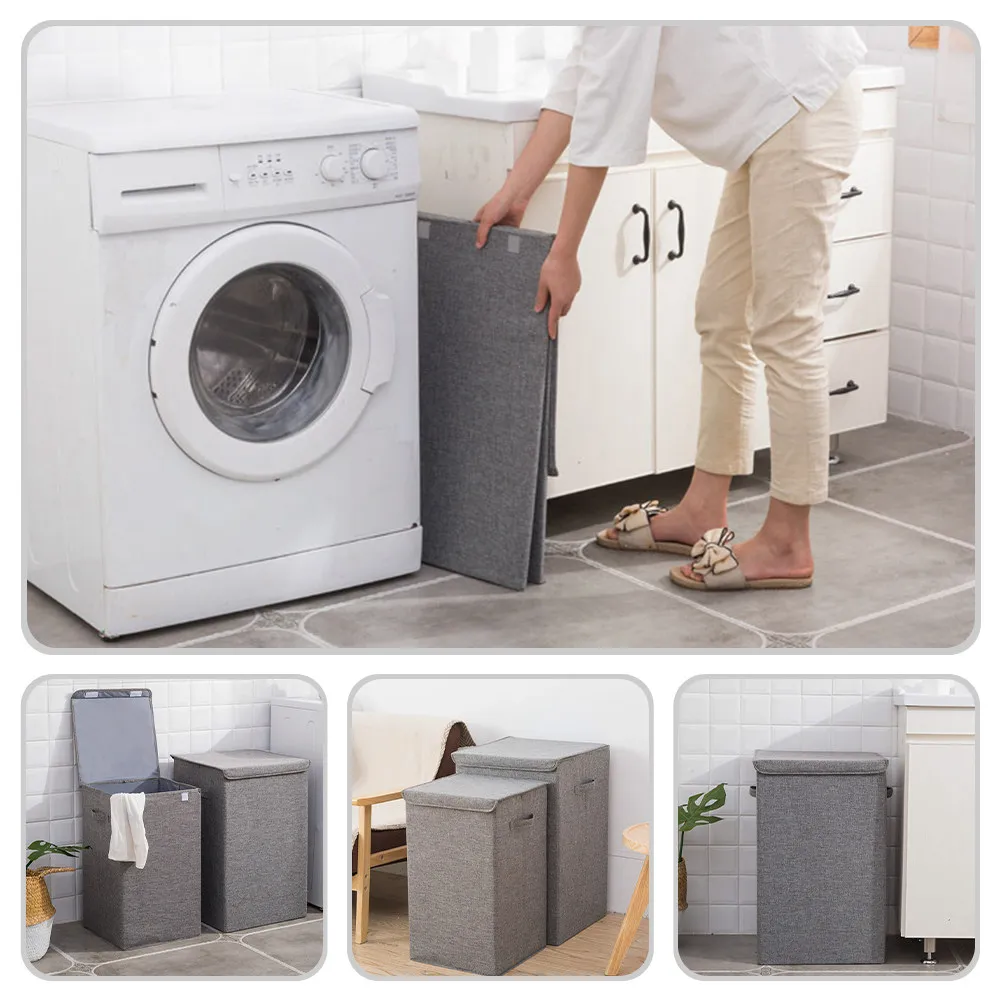 Multifunction Laundry Hamper Cotton Linen Material Lightweight Portable with Cover and Carry Handle for College Dorm Room
Multifunction Laundry Hamper Cotton Linen Material Lightweight Portable with Cover and Carry Handle for College Dorm Room