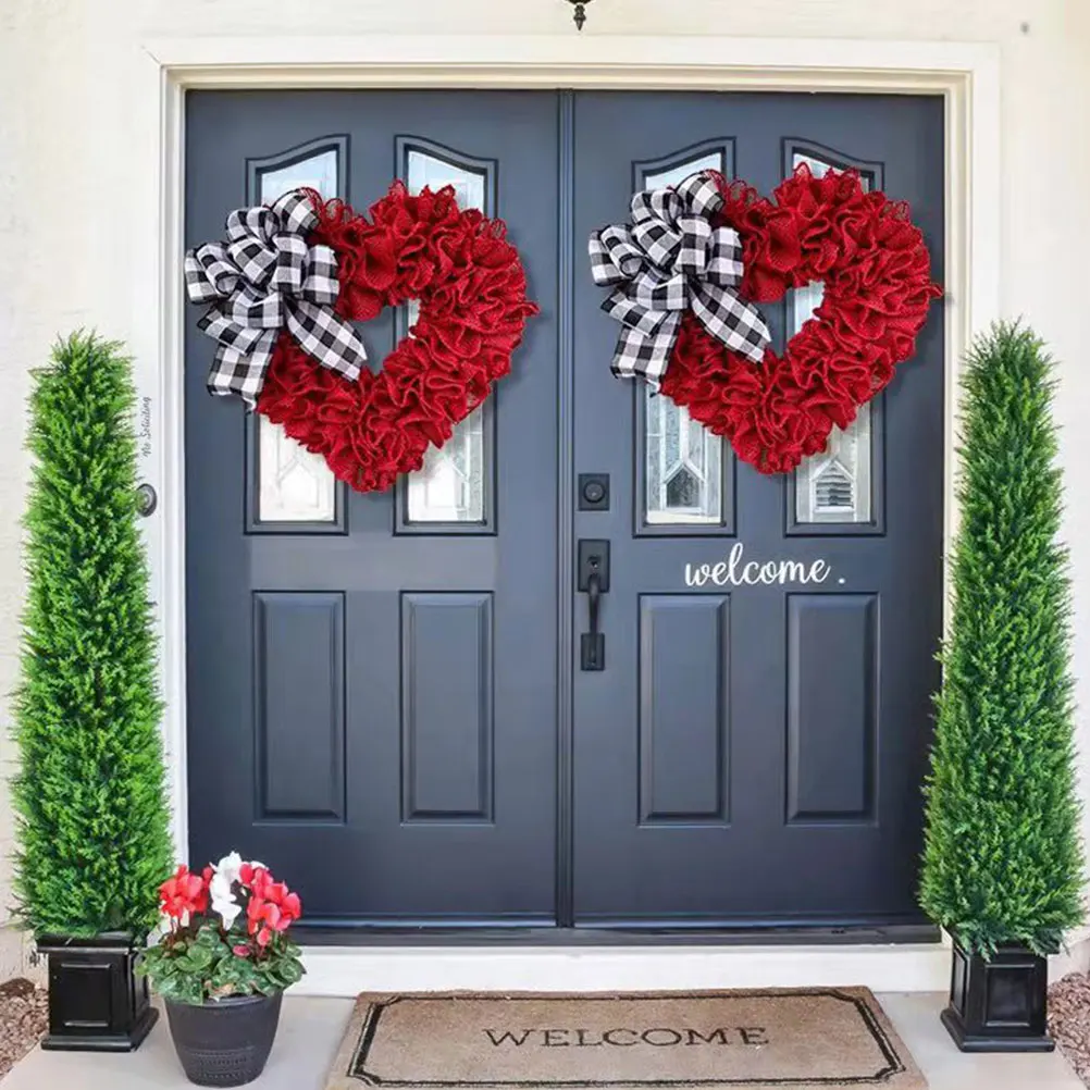 Heart Shaped Hanging Cloth Heart Shaped Wreaths Wreath Romantic Decor Valentine Day naments Wedding Reusable
Heart Shaped Hanging Cloth Heart Shaped Wreaths Wreath Romantic Decor Valentine Day naments Wedding Reusable